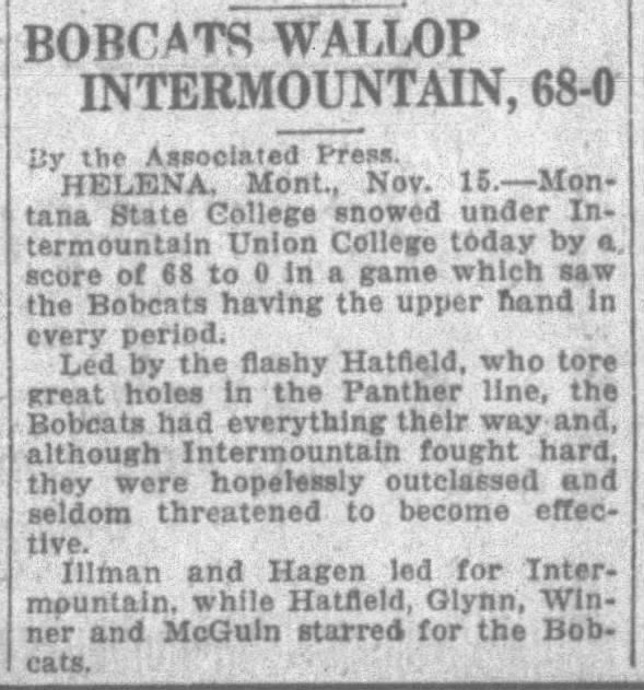 Bobcats Wallop Intermountain